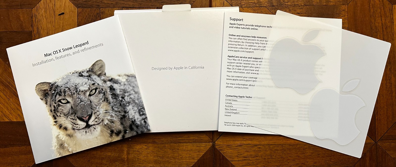 Mac OS X Snow Leopard (10.6.3) Retail DVD — Complete Box — Clean Disk