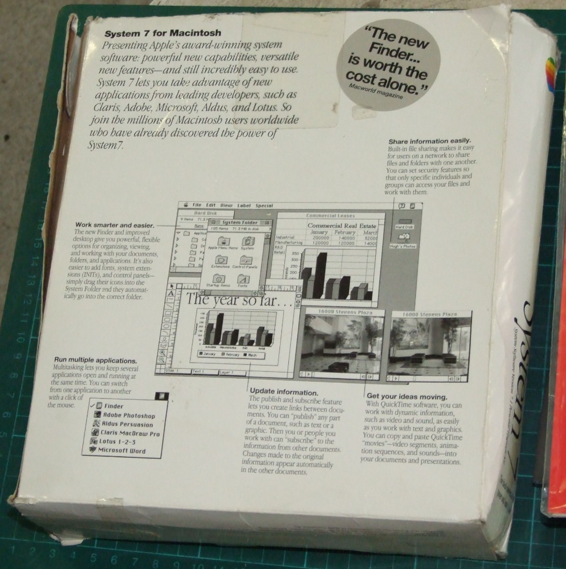 Apple Macintosh System 7.1 Upgrade with At Ease program for vintage Mac computer