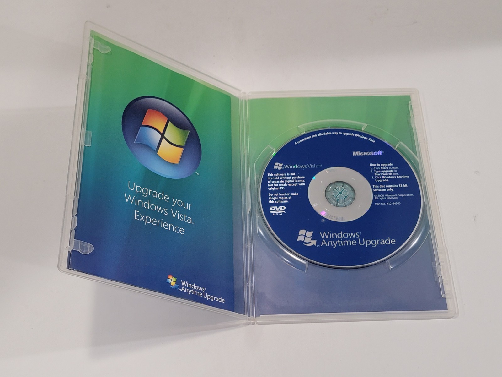 Microsoft Windows Vista Anytime Upgrade Disc 32-Bit