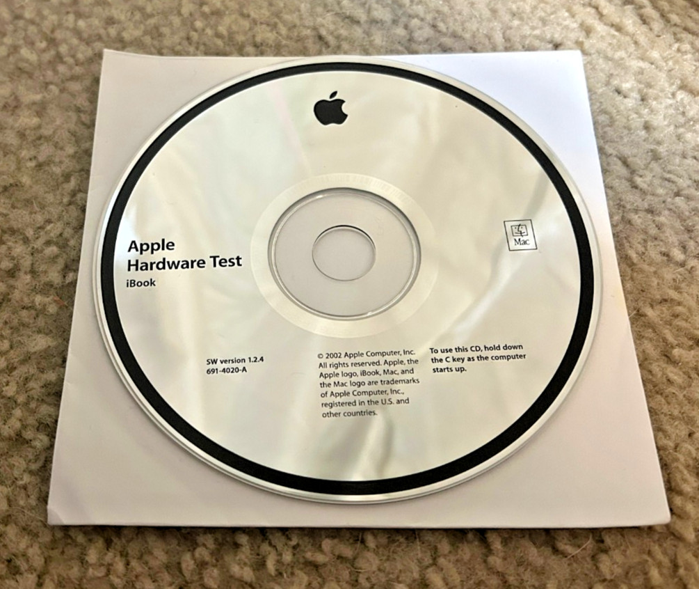 Vintage Apple iBook Software Restore Install Discs Lot – 8 Disks & Case OS X