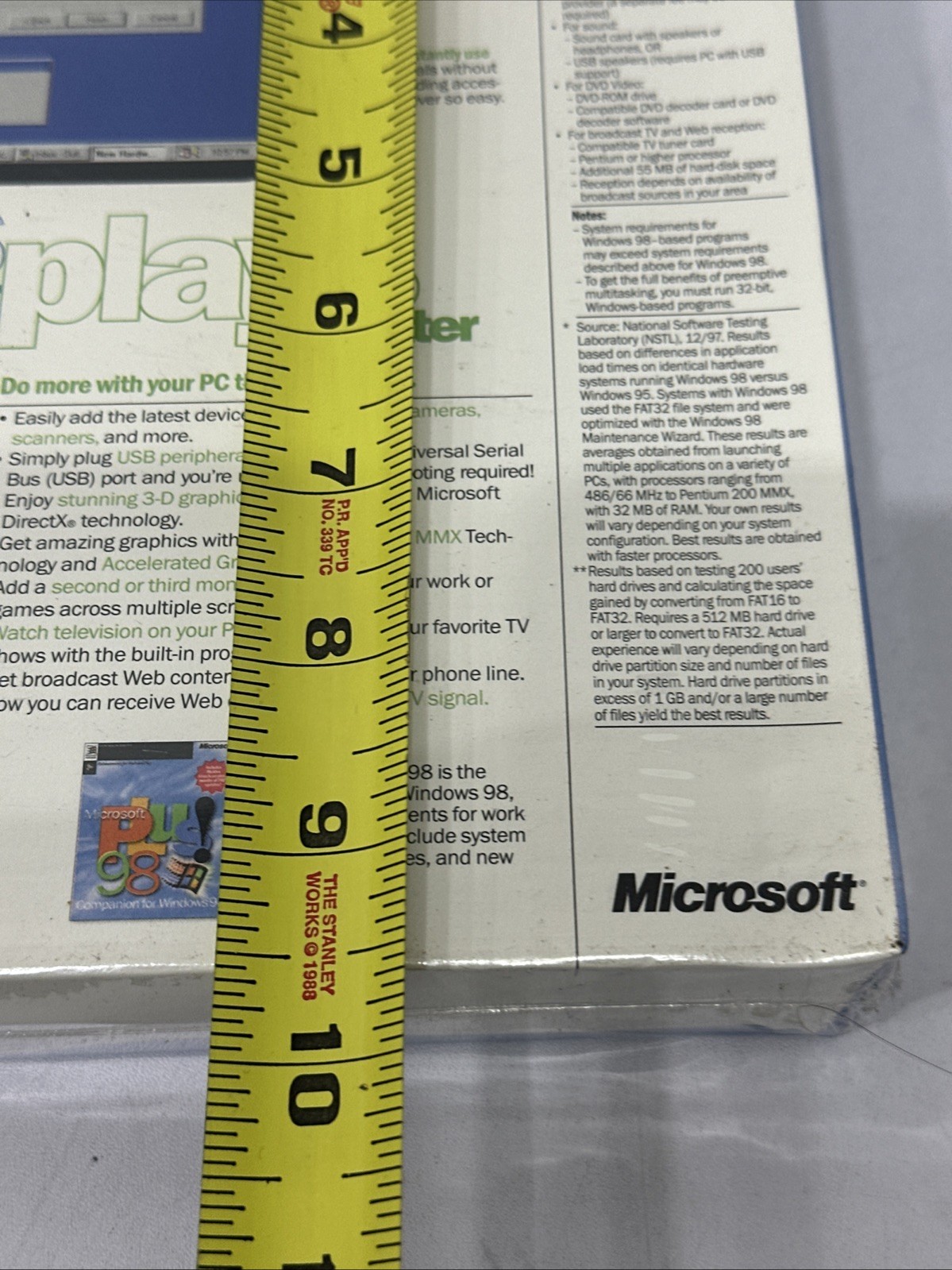 MICROSOFT WINDOWS 98 UPGRADE NEW VERSION SEALED 0398 Part X03-30200