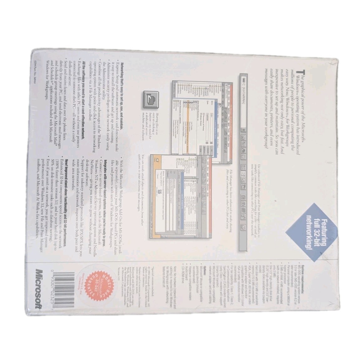 📦 Microsoft Windows for Workgroups 3.1 – Factory Sealed – Mint Condition