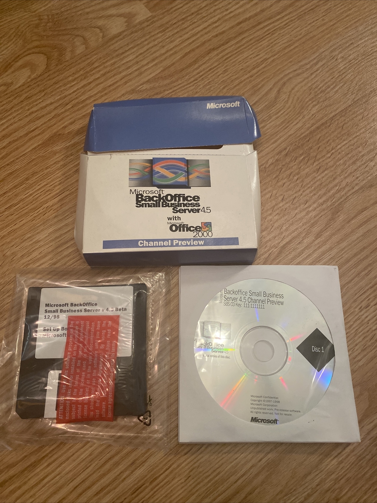 Microsoft back office small business server 4.5 channel preview Super Rare New