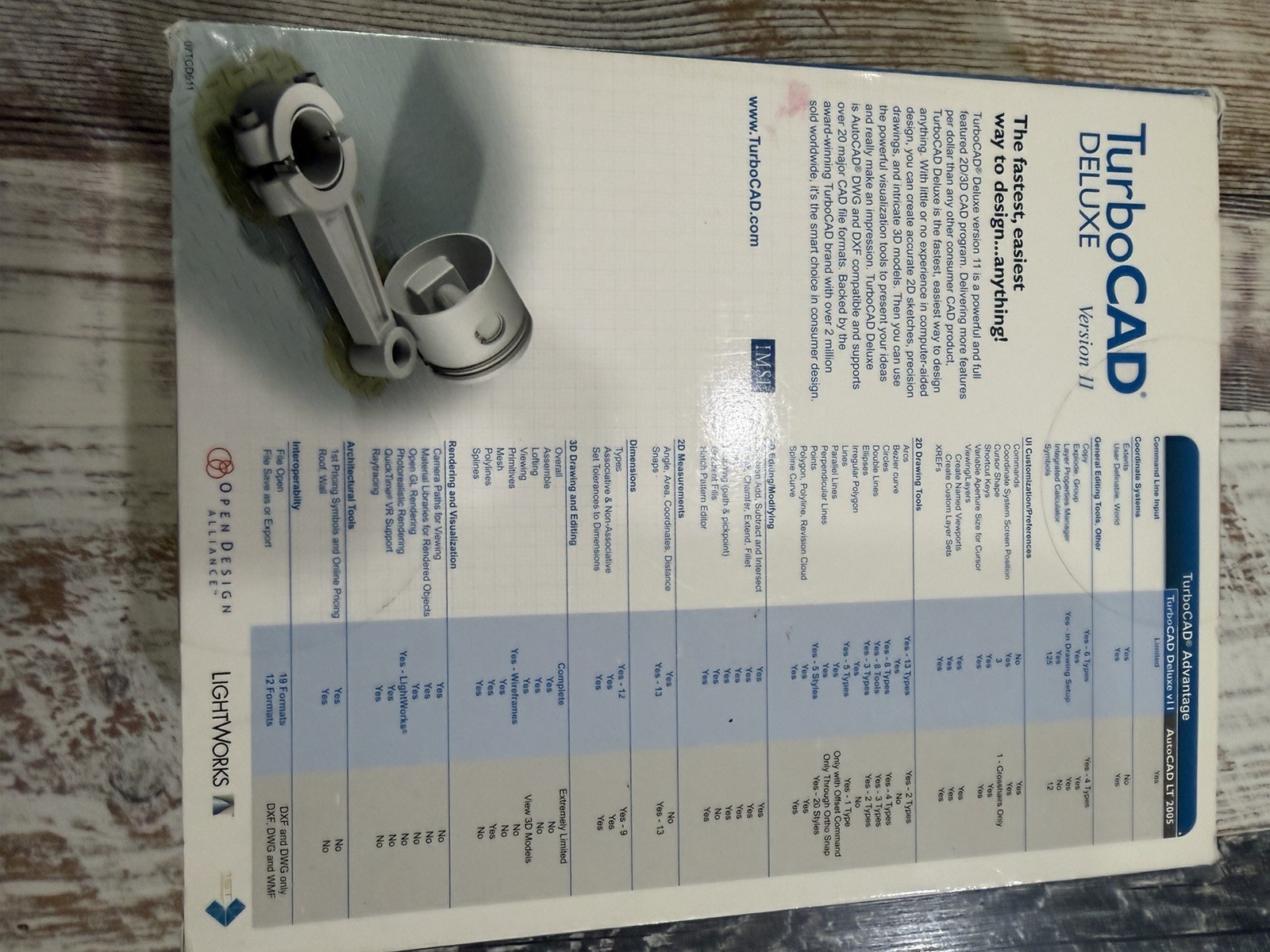 TurboCAD Deluxe Version 11 For Windows 2000/XP 2D & 3D