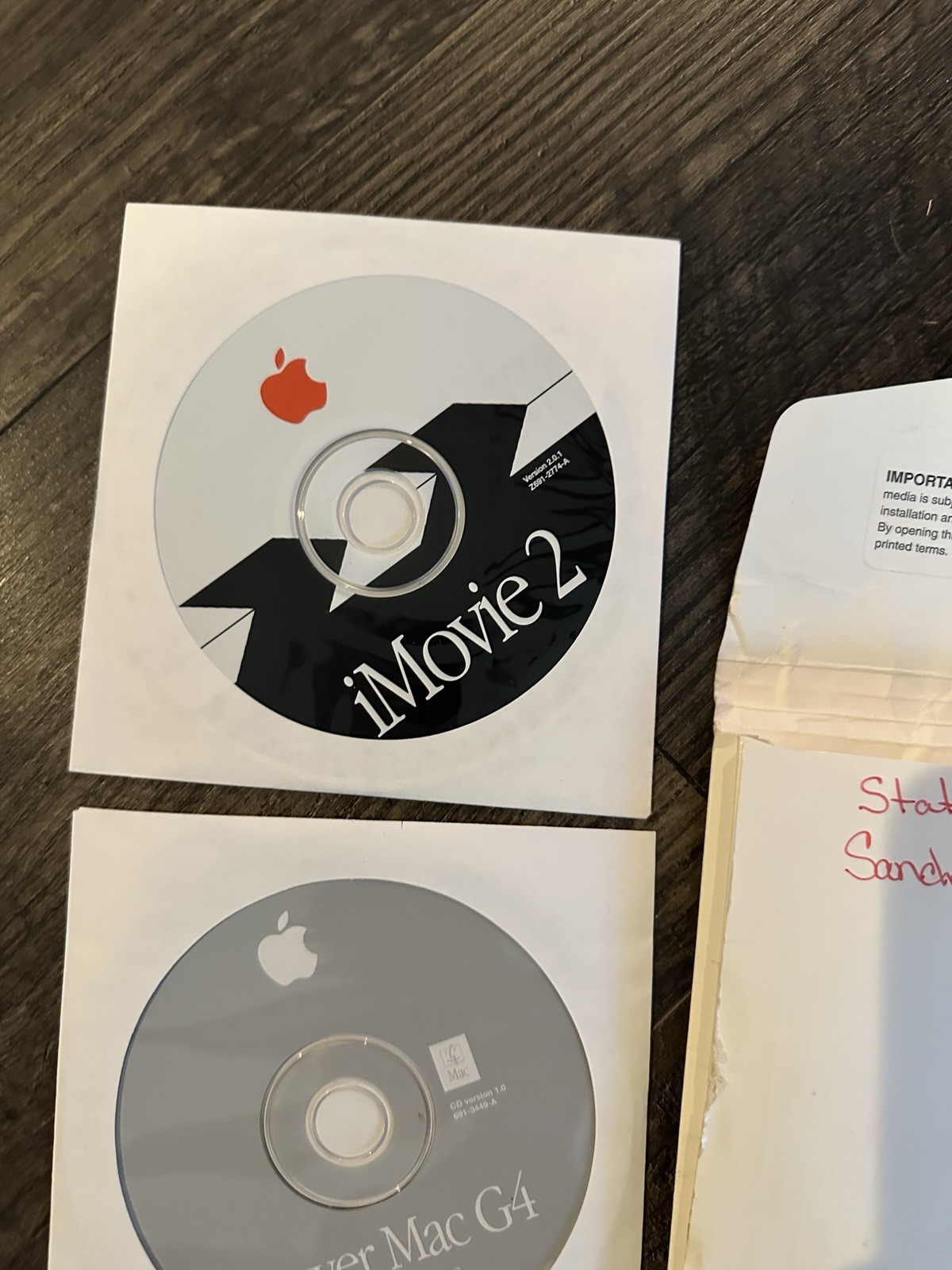 Apple Power Mac G4 Software Install Restore Discs CD 9.2.1, 10.1 iMovie 2 Lacie