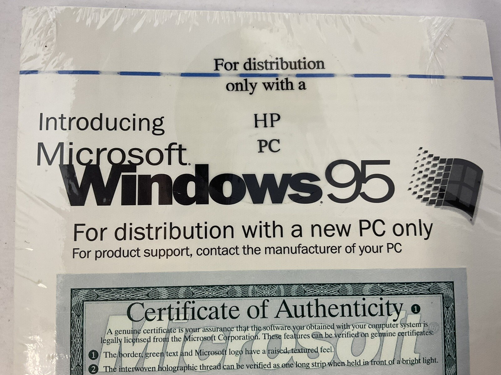 Windows 95 Hewlett-Packard Based Operating System ElectronicsRecycledCom