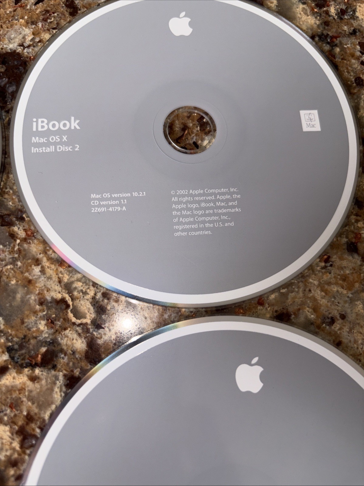 IBook Mac OS X Install Discs One And Two, Software Restore One, Two And Three
