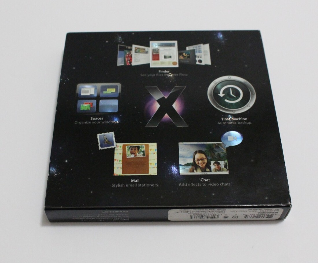 VG+ Apple MAC OS X Leopard v10.5.1 Retail Version MB427Z/A w Instruction Booklet