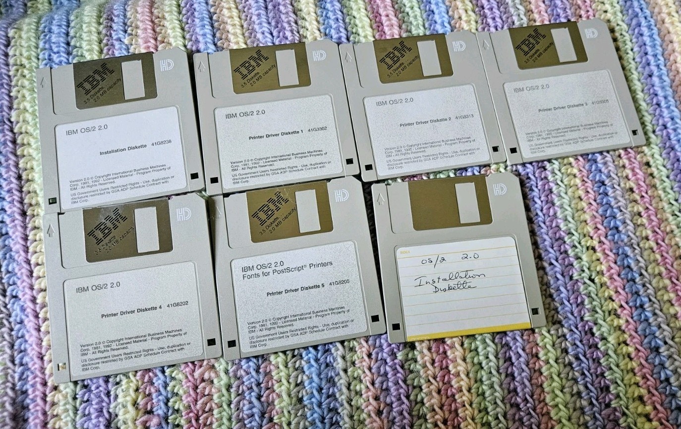 Vintage IBM OS/2 2.0 Full Version 3.5″ in Original Box