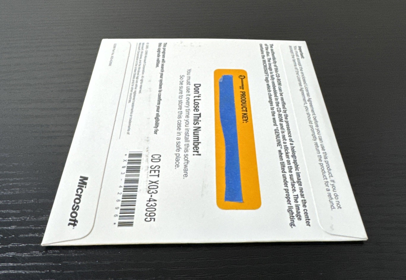 Microsoft Windows 98 Second Edition Upgrade Original Disc & Factory Sealed