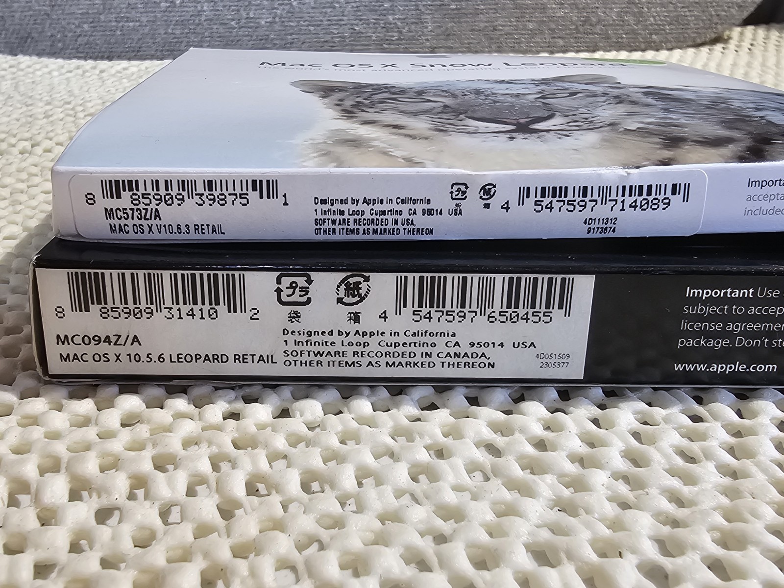 Mac OS X Leopard v10.5.1 Retail Version Install DVD + Snow Leopard