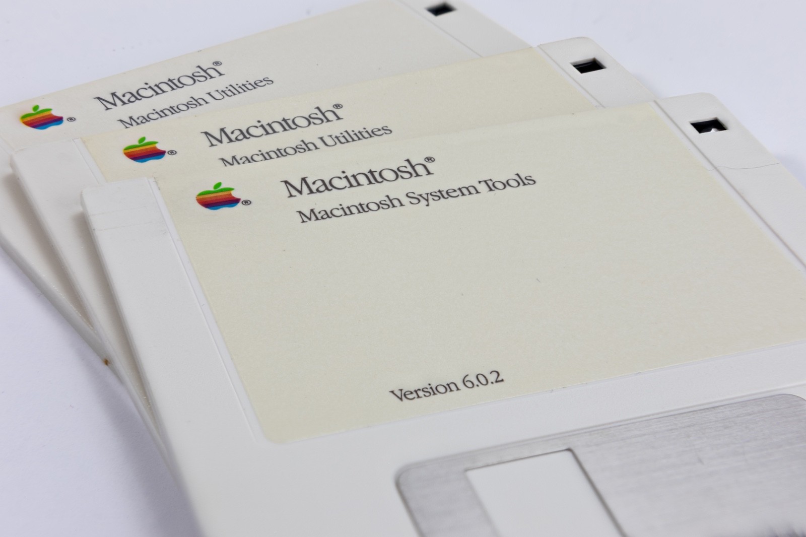 1988 Apple Macintosh System Software 6.0.2 Original 3 Disk Set