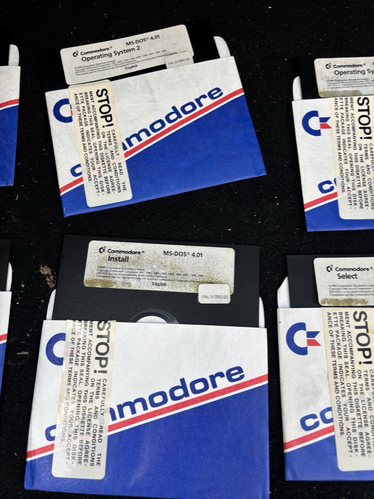 Commodore Amiga MS-DOS 4.01 Operating System 1-3 Shell 1.01 Install Select Disks