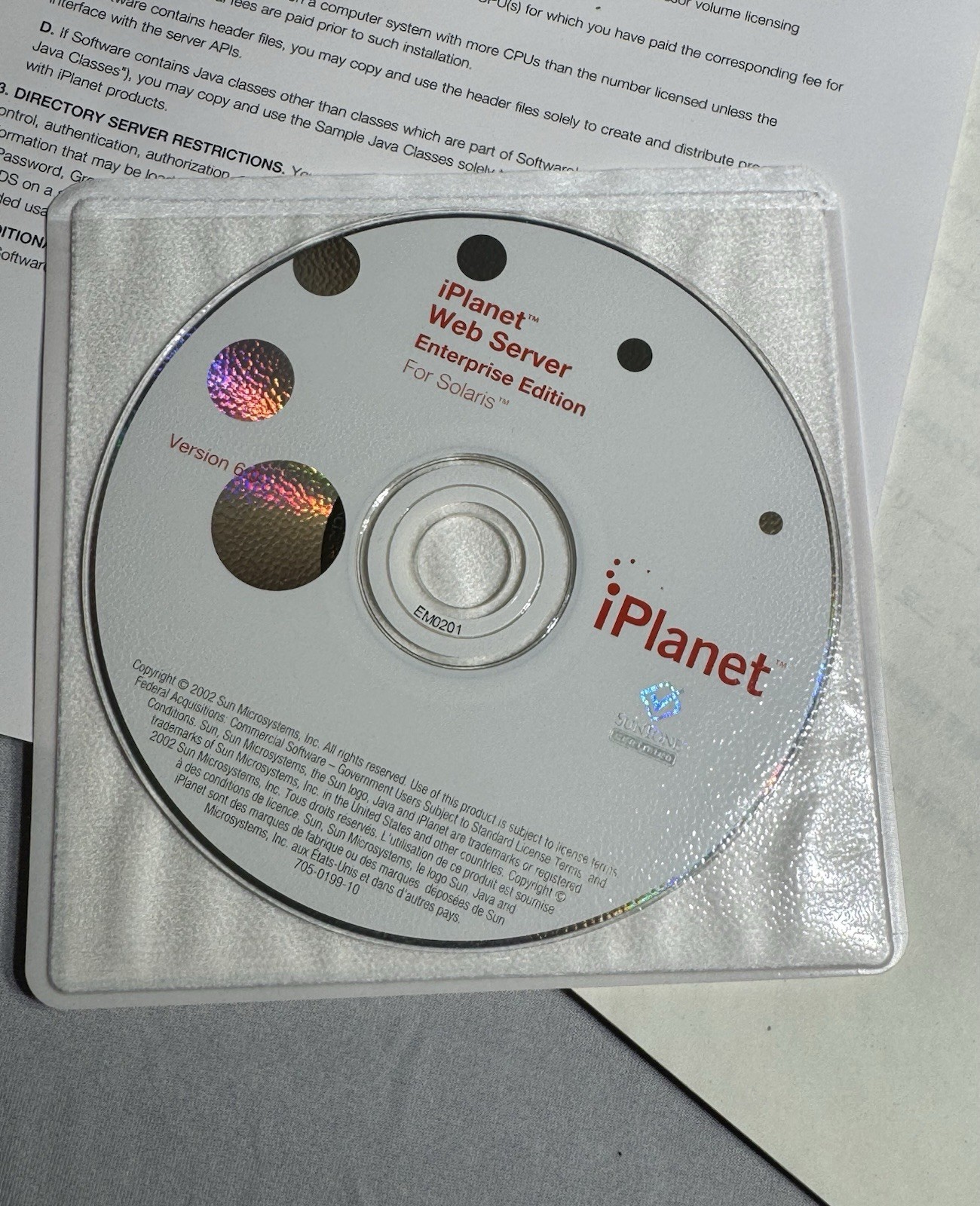 Sun Microsystems iPlanet Web Server Enterprise Edition 6.0 – Sun Fire V Series