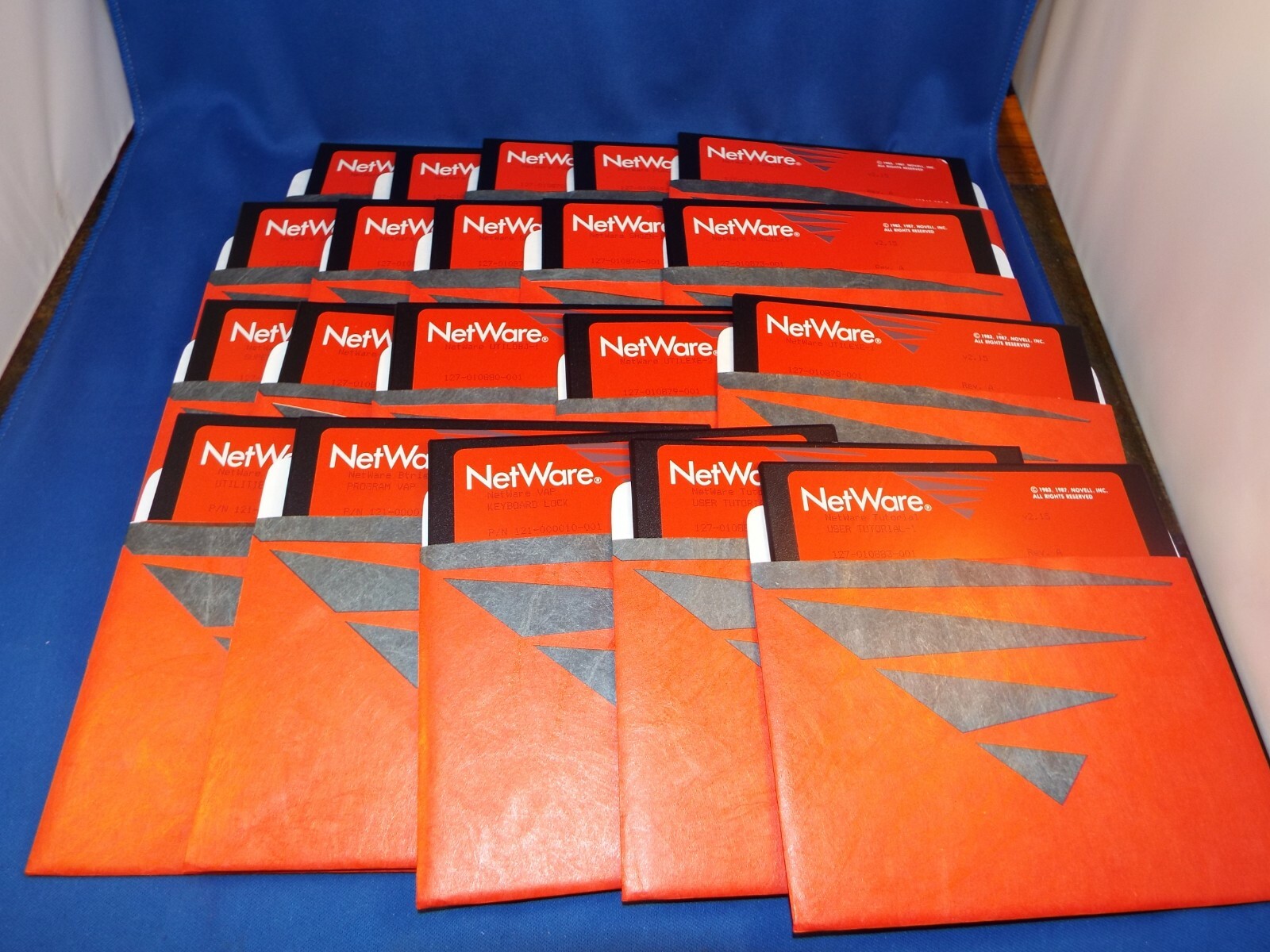 Vintage Novell Netware LAN Operating System Software on 5.25″ Disks 703-000058-0