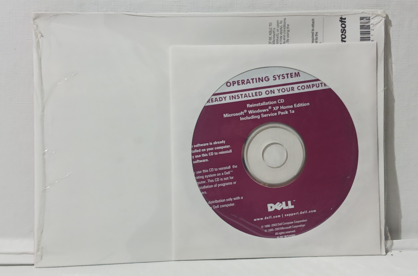 Microsoft Windows XP Home Edition- Dell Reinstallation CD R2490 Factory Sealed