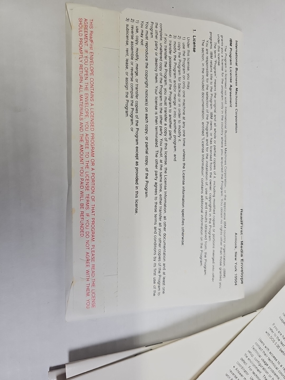 IBM DOS 5.0 Upgrade 3.5 Disks