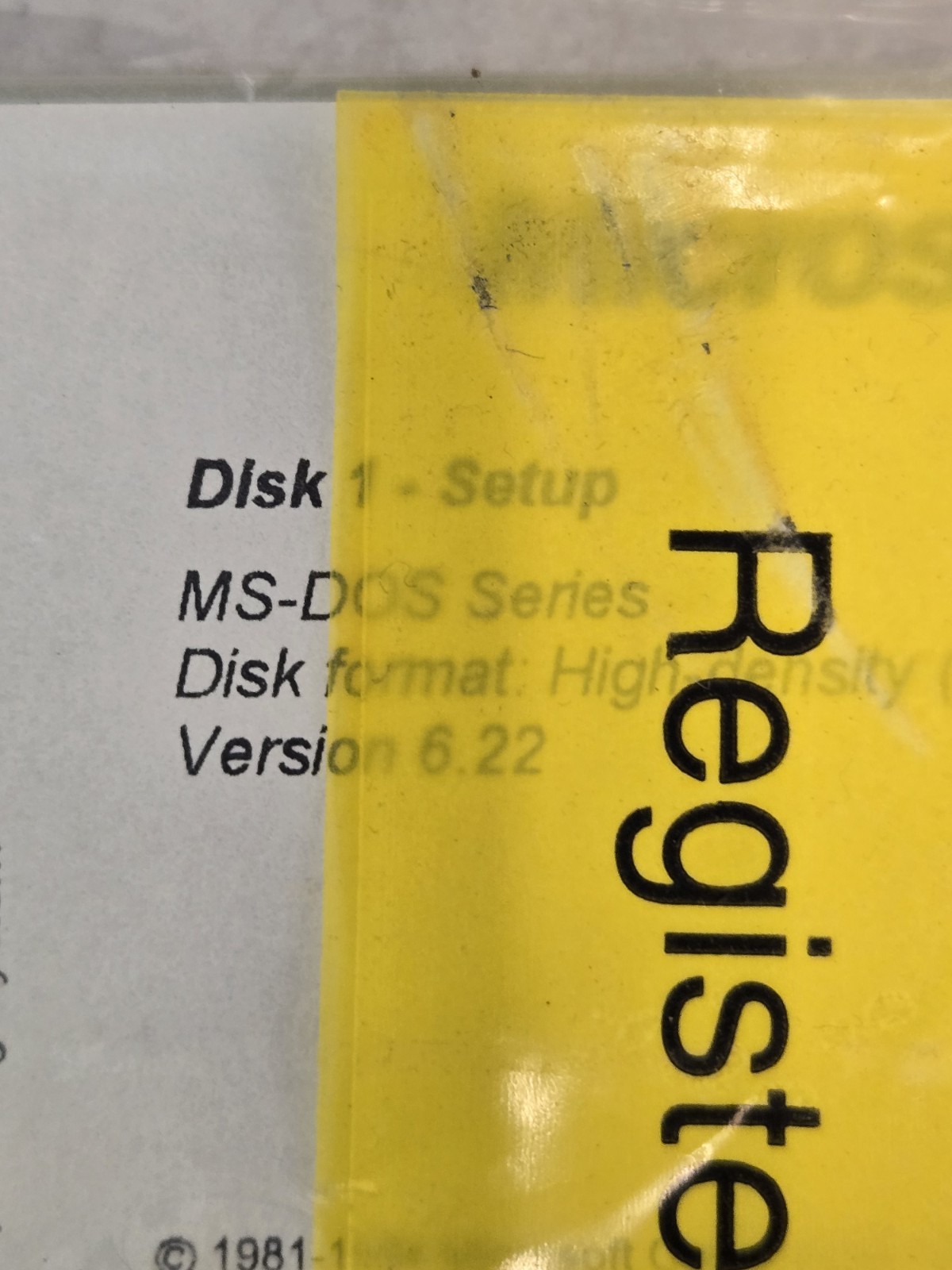 1994 Microsoft MS-DOS 6.22 Plus Enhanced Tools Genuine 3.5″ Disks