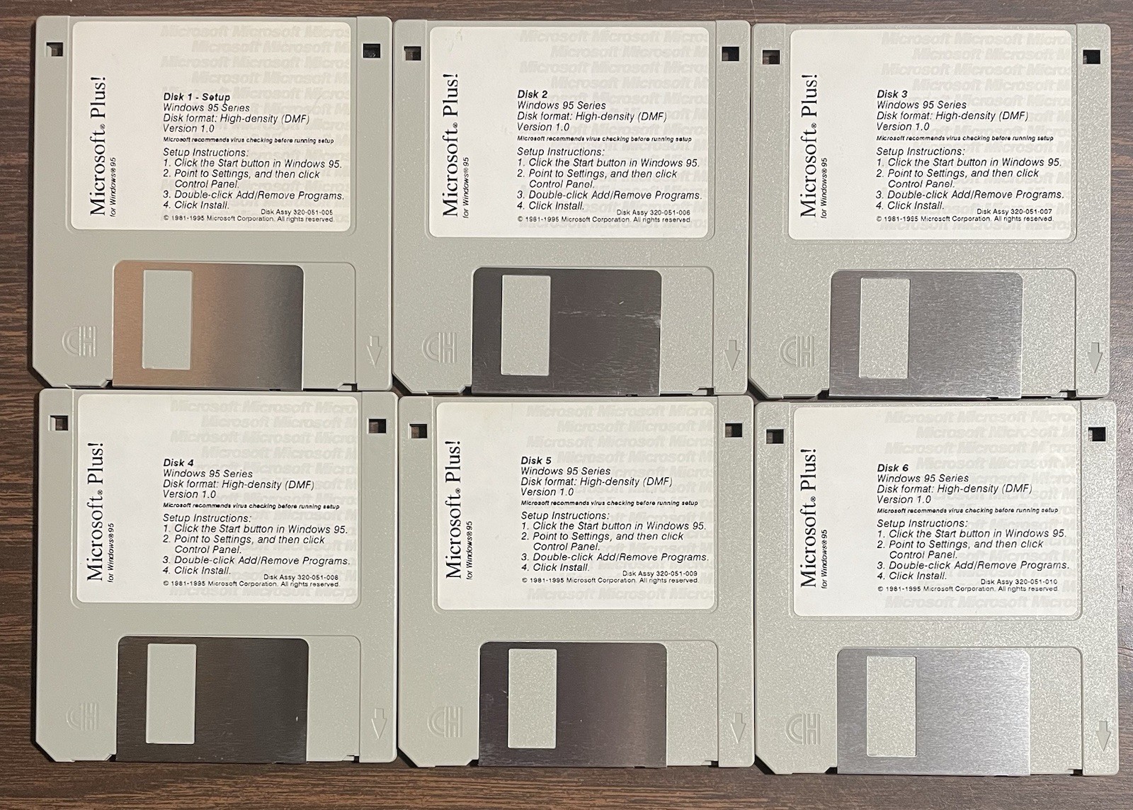 Microsoft Plus Companion for Windows 95 3.5″ Floppy Disks Big Box PC