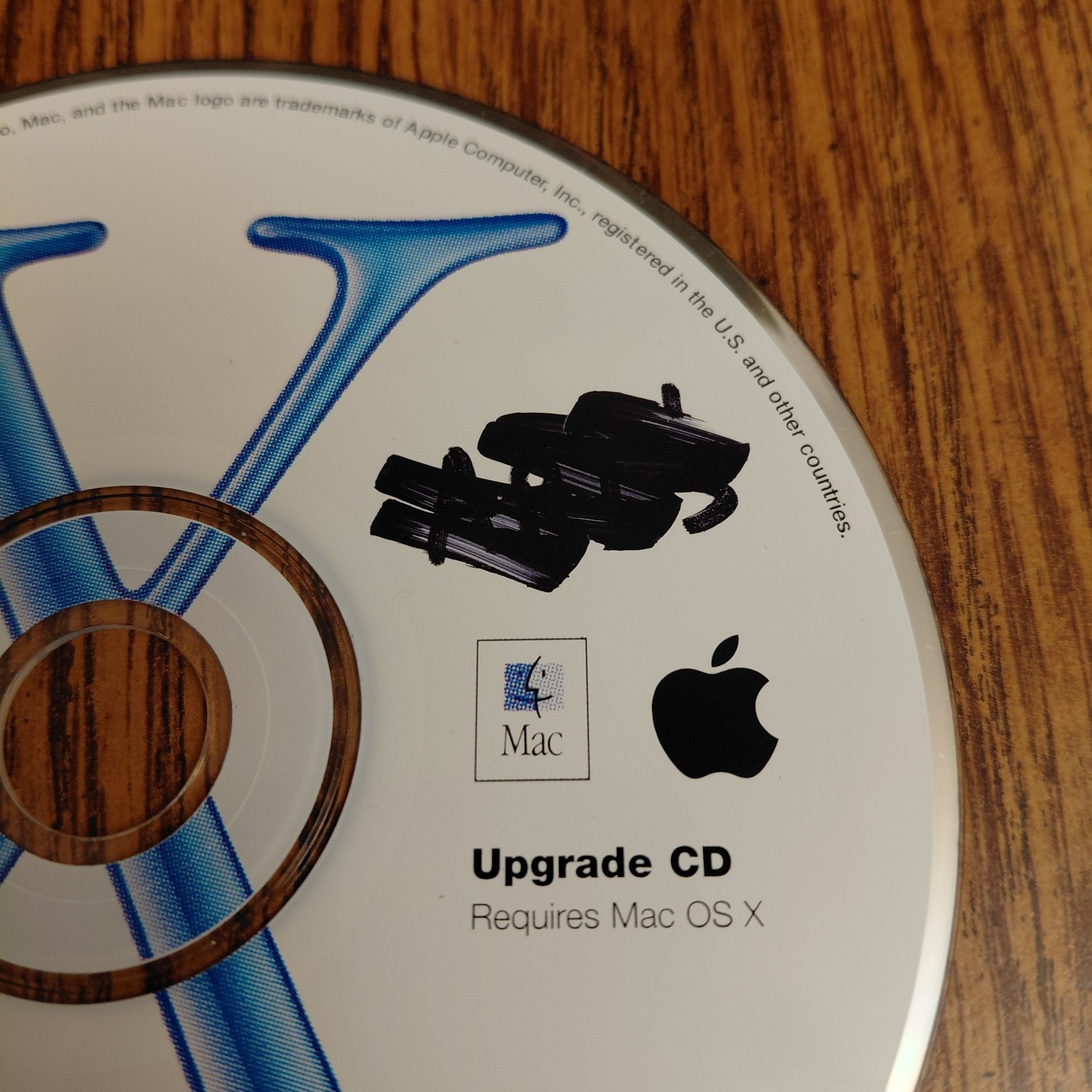 2001 Apple MAC OS X Version 10.1 Upgrade CD 1Z691-3184-A CD Only