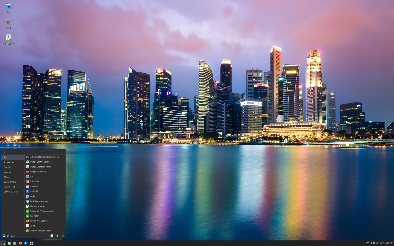 SOLUS OS 4.7 BUDGIE Linux Live Bootable Install 64 BIT SOLUS OS