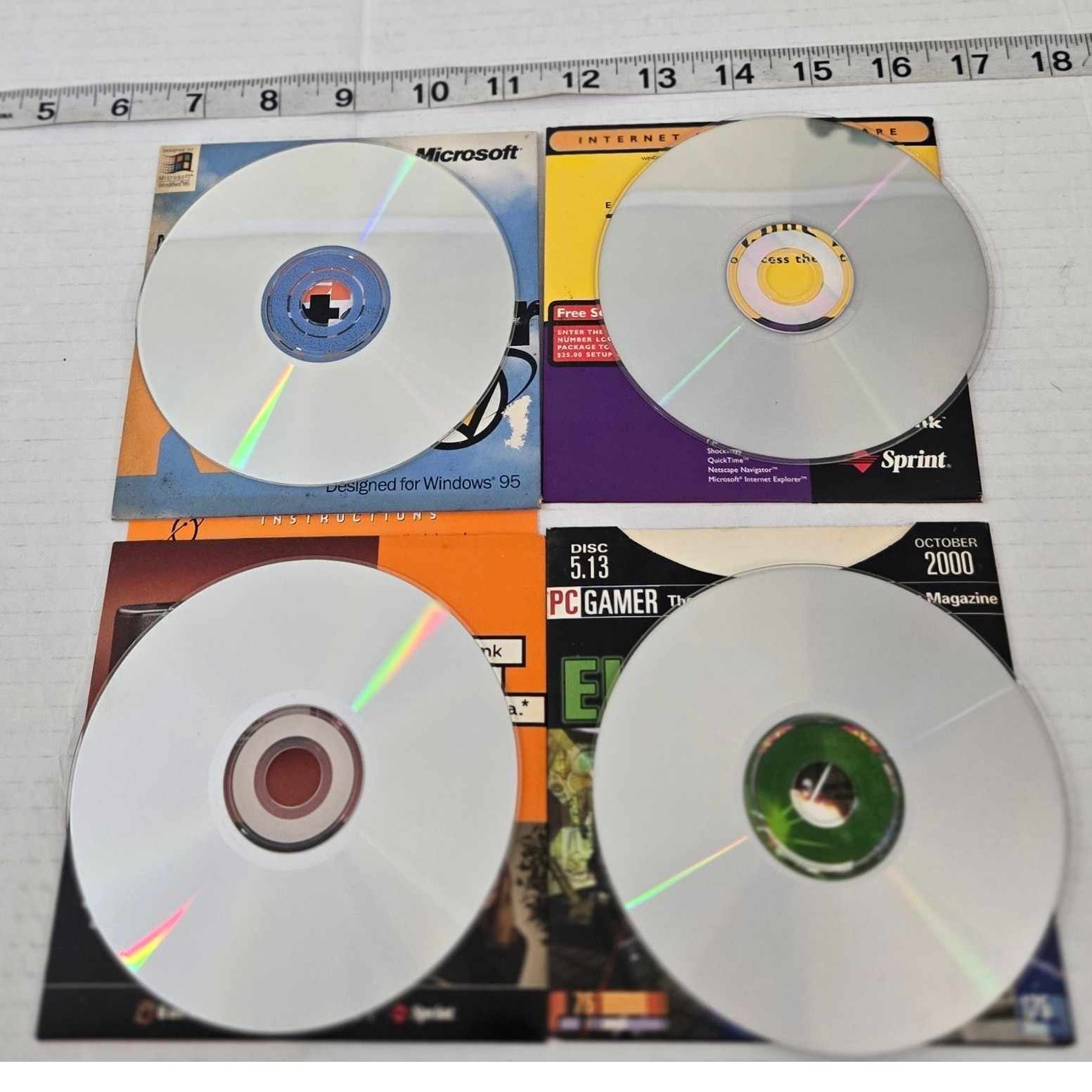 Vintage PC Gamer Disc Star Trek Elite Force Microsoft Earthlink Lot (4)