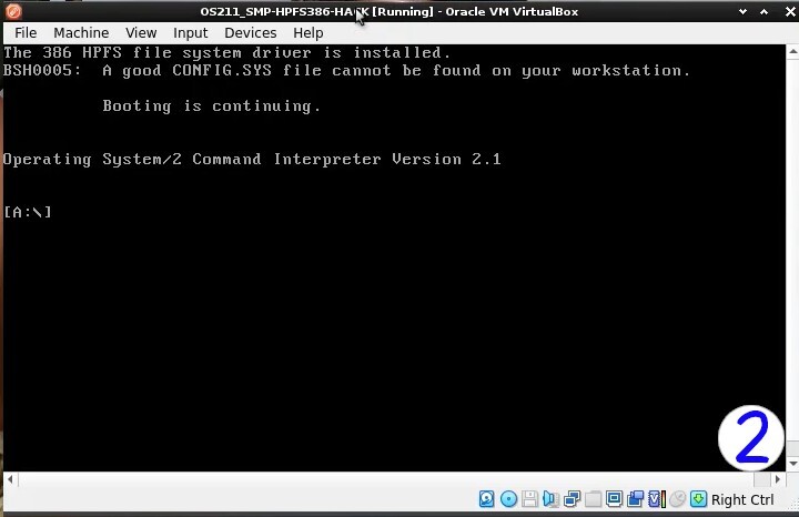 IBM OS/2 for Symmetrical Multiprocessing (SMP) v2.11 16 CPU/CORE kernel, HPFS386