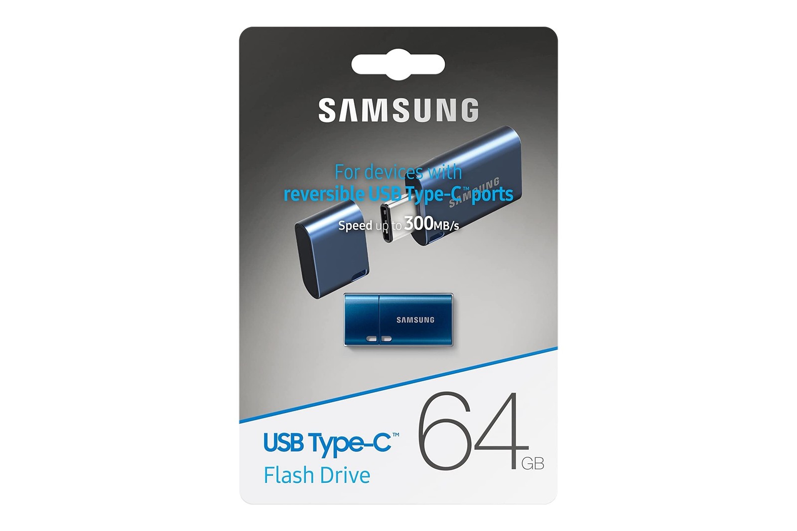 SAMSUNG Type-C™ USB Flash Drive, 64GB, Transfers 4GB Files in 15 Secs w/Up