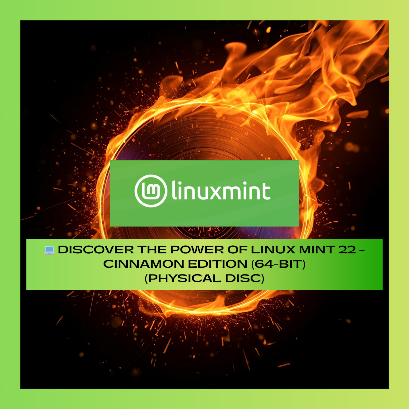 Operating System LINUX MINT 22 Cinnamon (64bit) BOOTABLE Physical Disc.