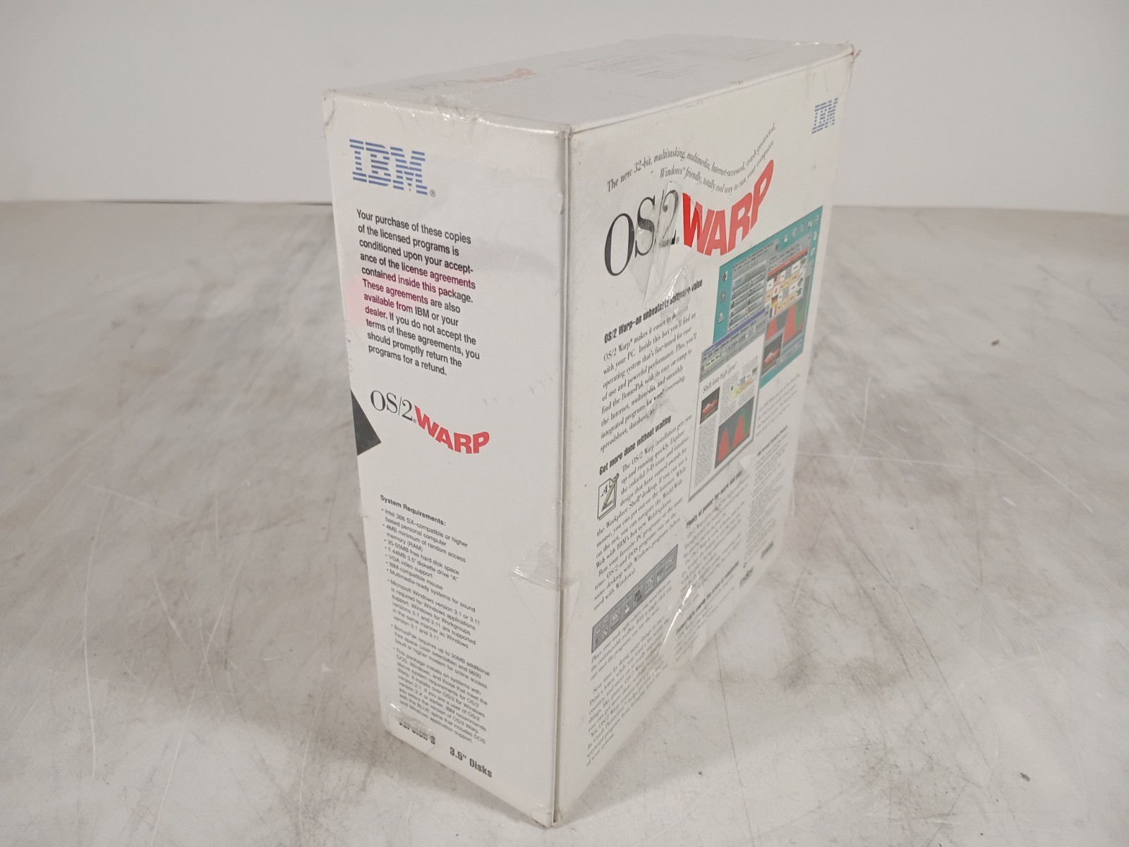 NEW SEALED IBM OS/2 Warp Connect Version 3 CD-Rom Vintage Computer Software