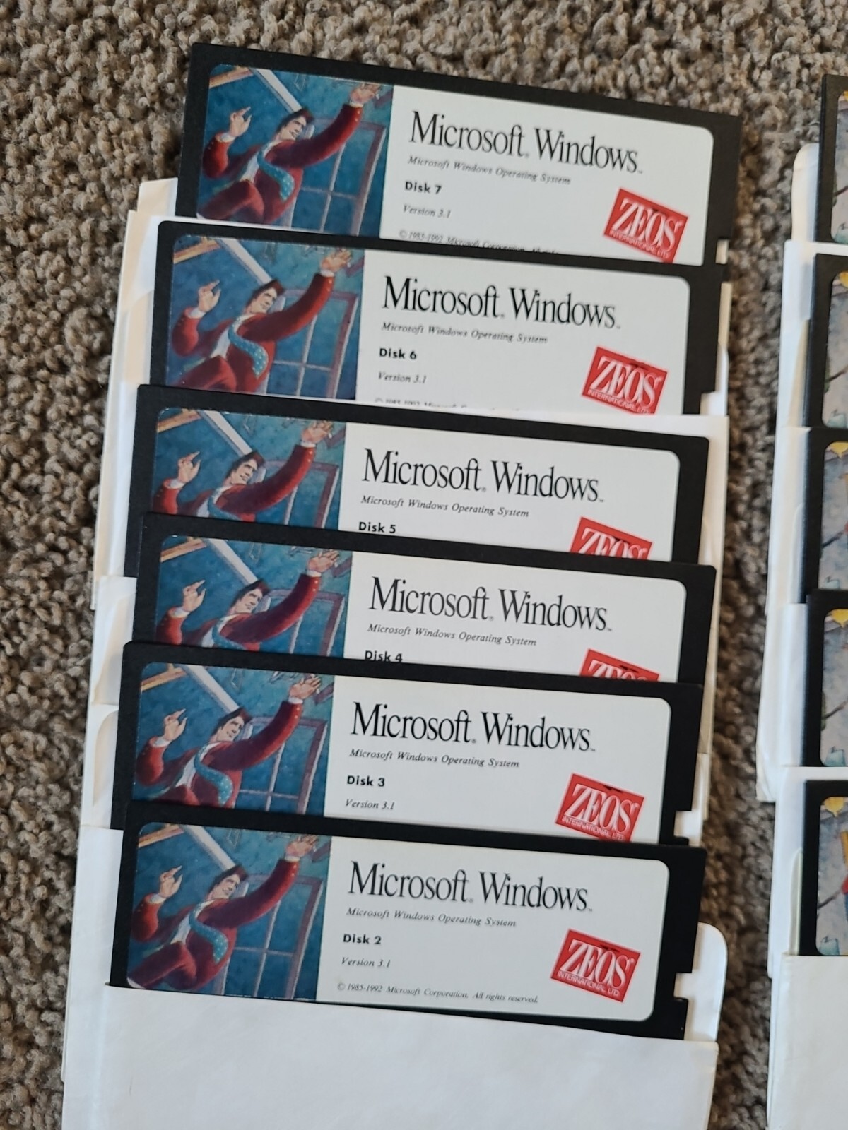 11 Microsoft MS-DOS 3.1, 5. Floppy Disks 5.25″ Untested [M2]