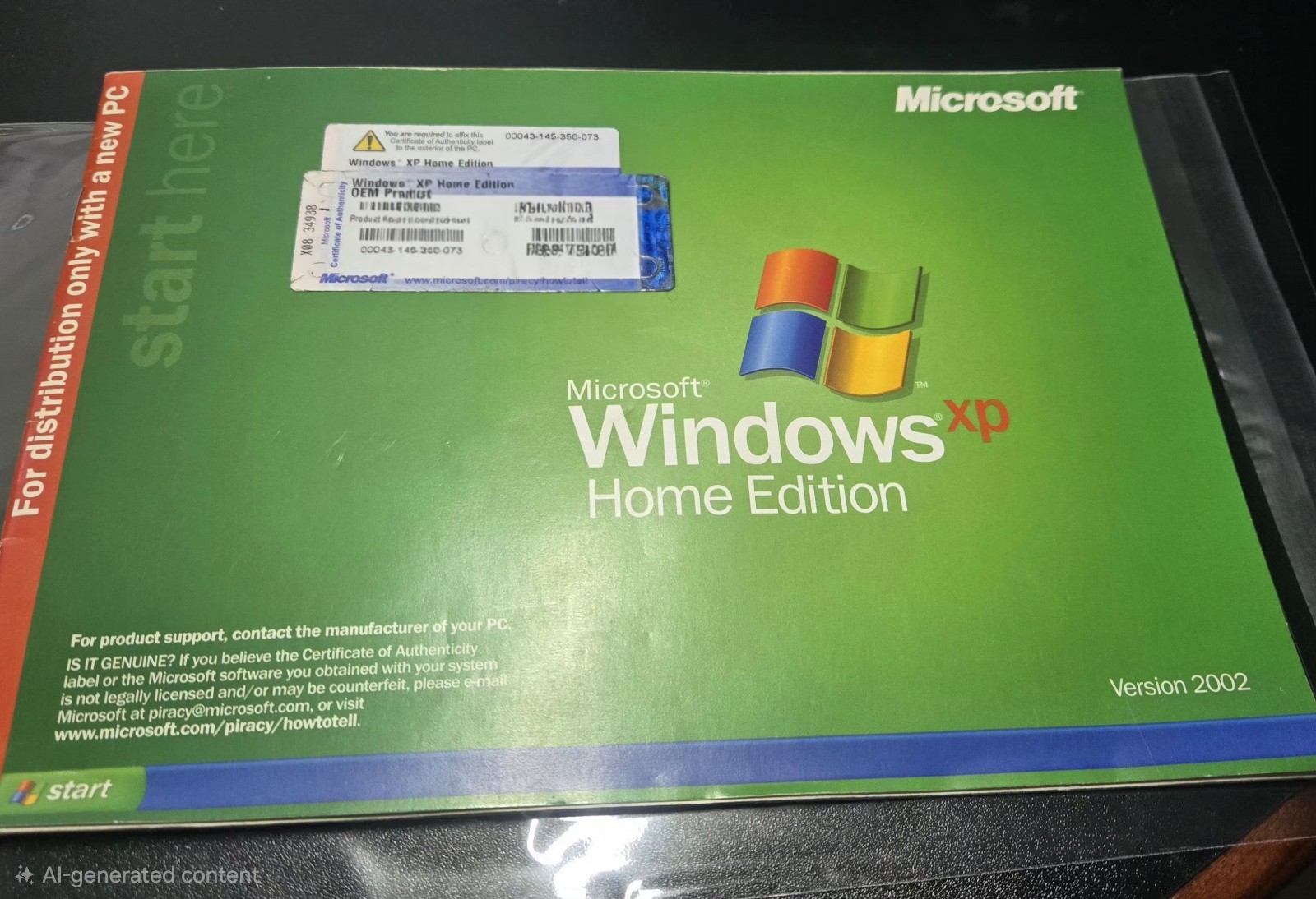 Microsoft Windows XP Home Edition Version 2002 – Vintage –