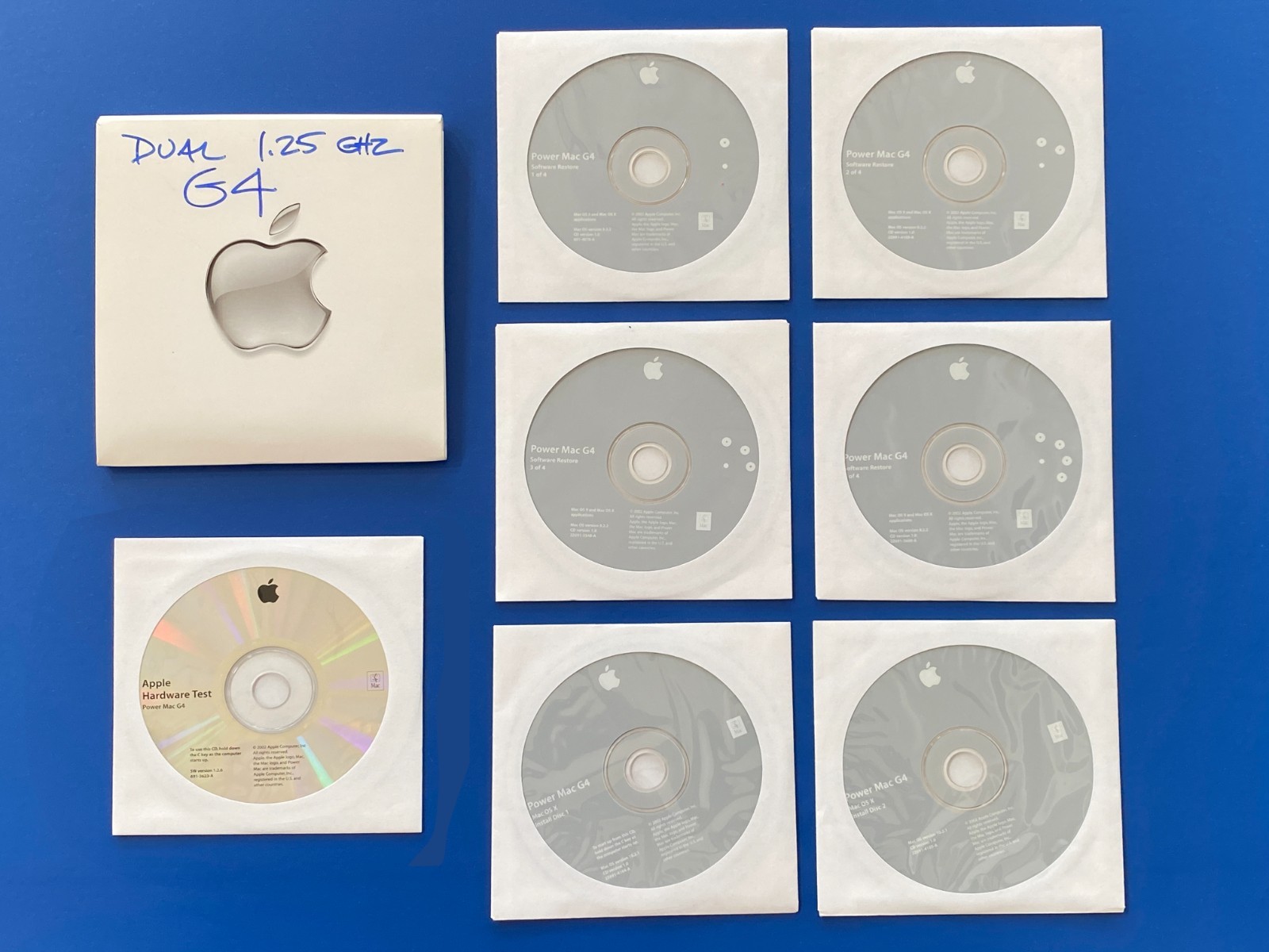 Vintage Apple Power Mac G4 Dual 1.25GHz Original Software Restore Install Discs