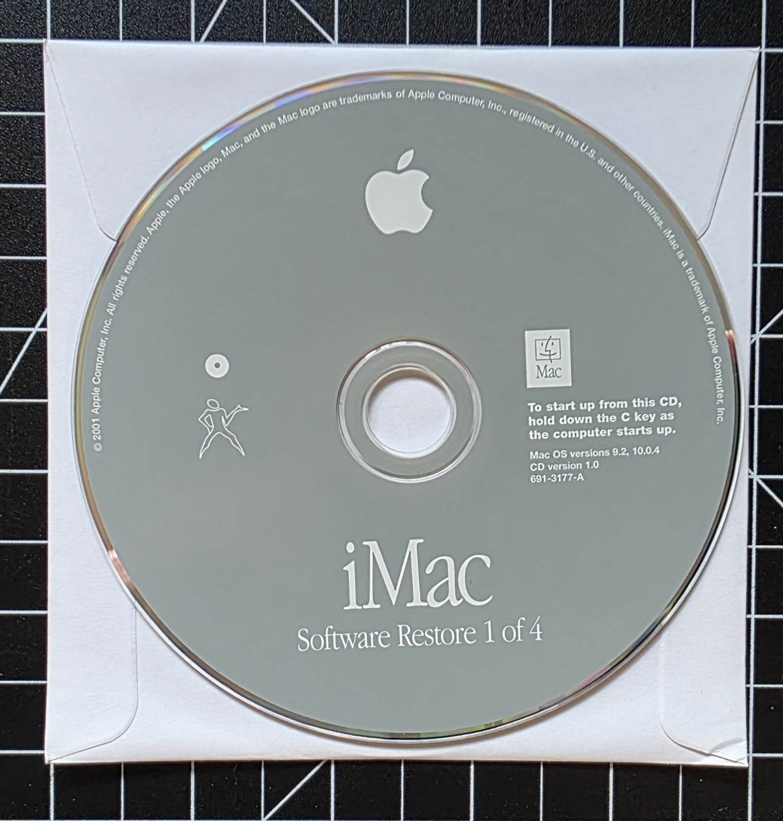 Vintage Apple iMac Software Restore Install Applications 7 Disc Set Mac OS 9/10