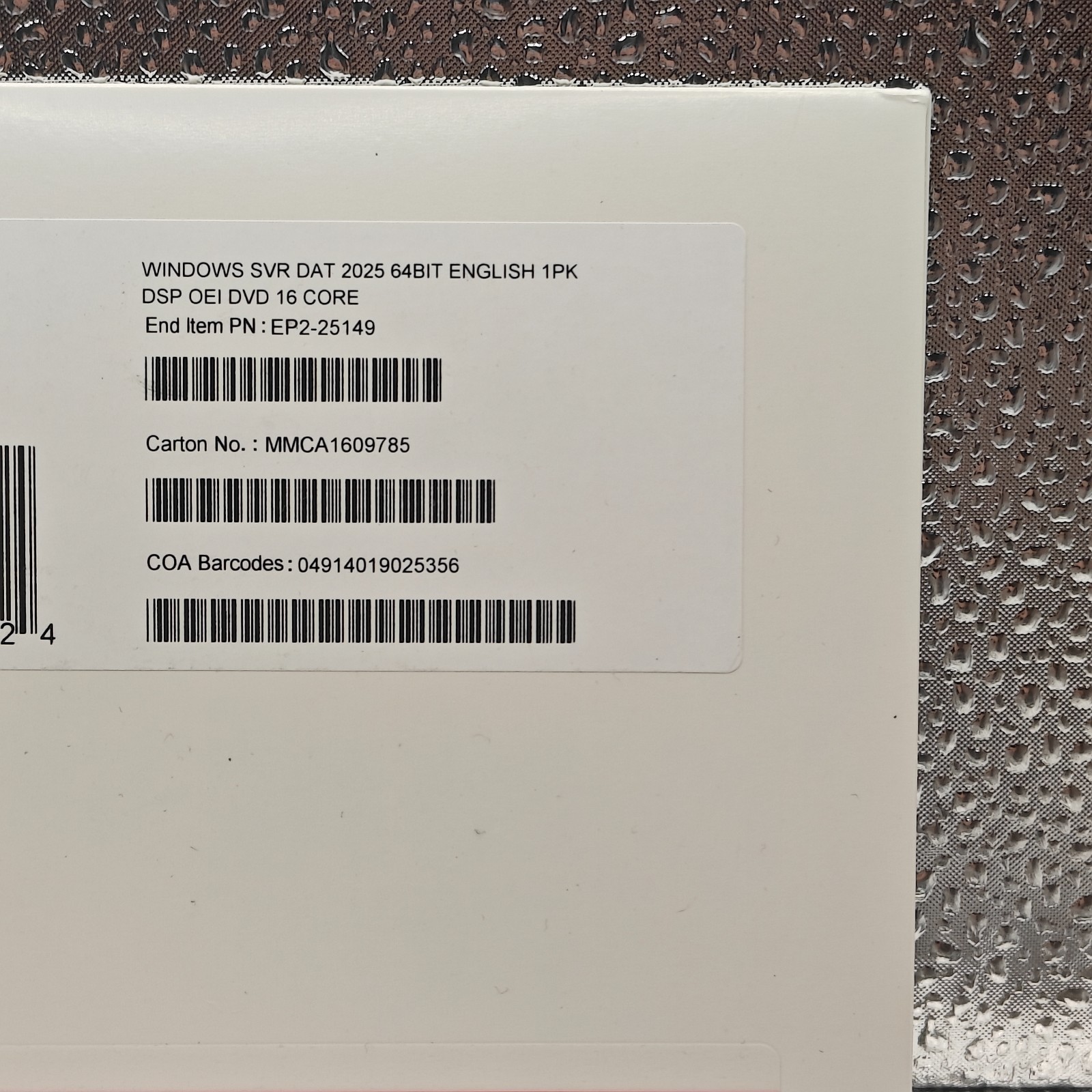 Microsoft Windows Server 2025 Datacenter – Genuine OEM License (16 Core)