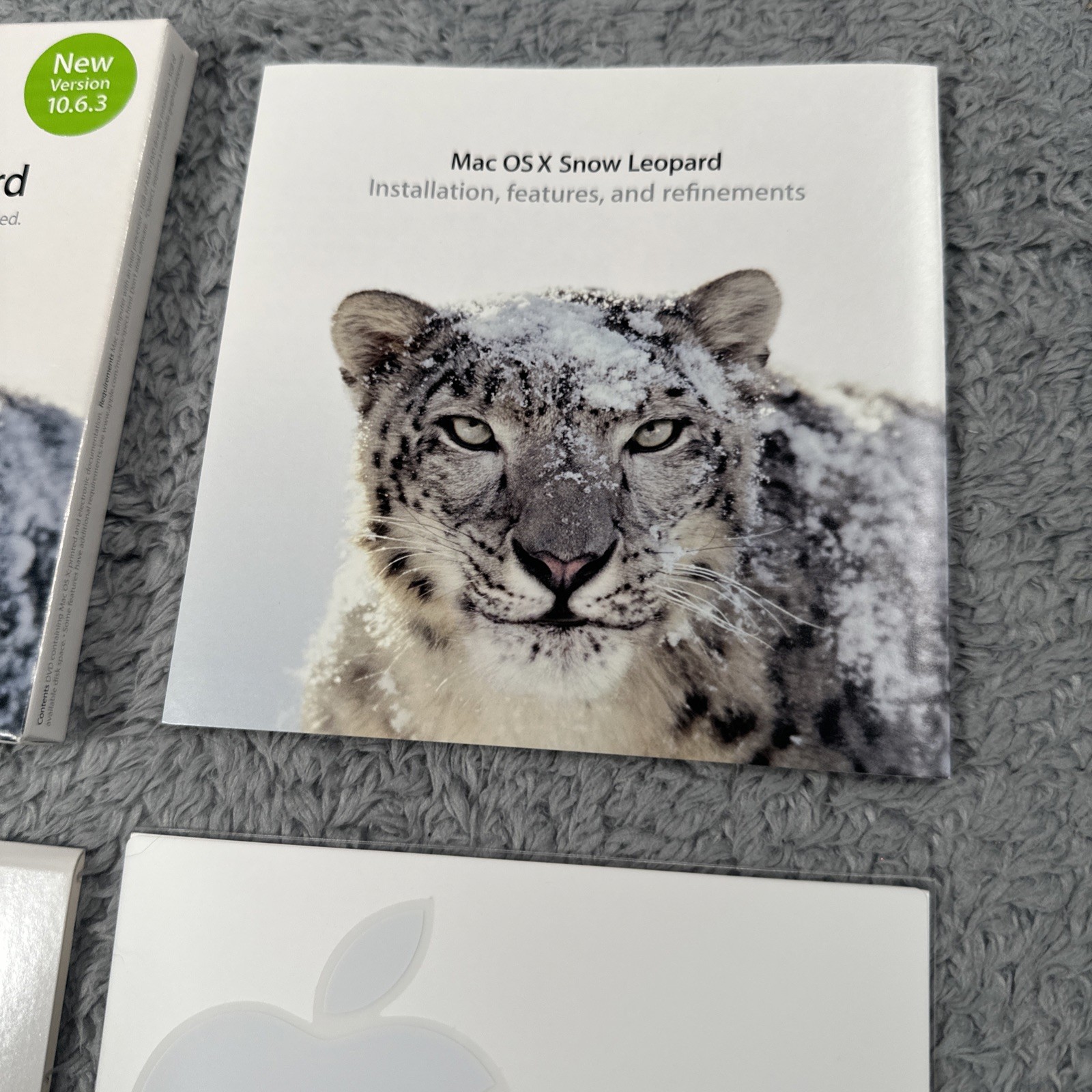 Apple Mac OS x Snow Leopard 10.6.3 Install Disc Complete In Box
