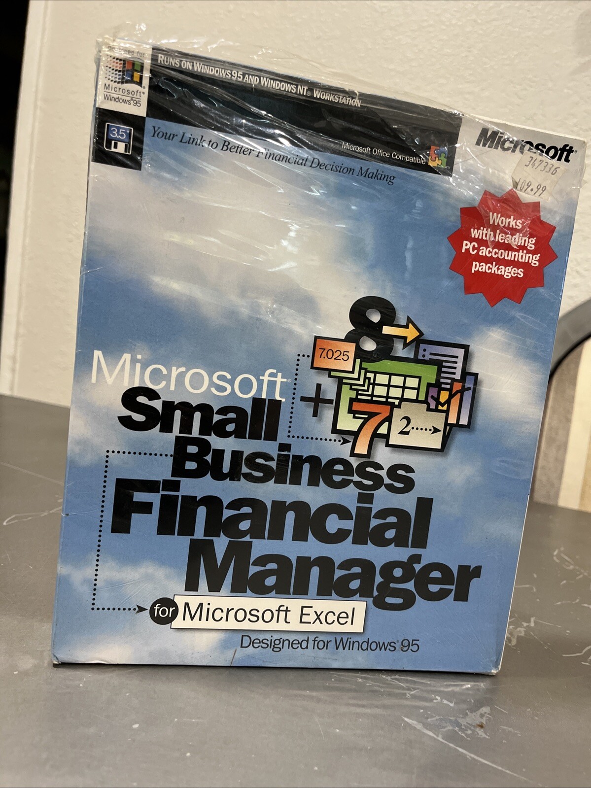 Microsoft Small Business Financial Manager Designed For Windows 95 3.5 Floppy Di