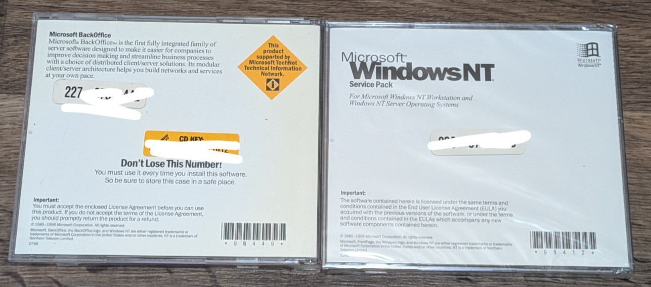 (LOT OF 14) *VINTAGE* MICROSOFT SOFTWARE Windows Server Network Corporate *RARE*