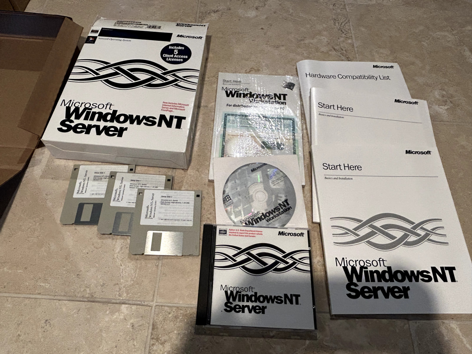 Microsoft Windows NT Advanced Server Version 4.0 CD Rom 5 client