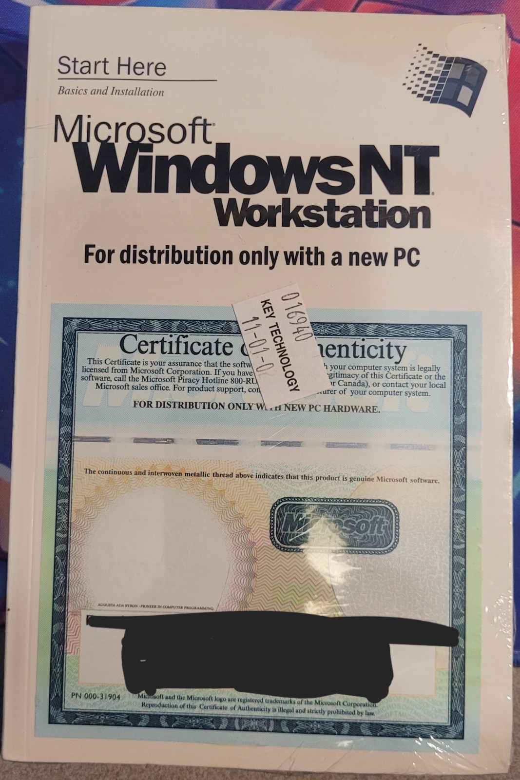 Microsoft WindowsNT Workstation v4.0 3.5″ Floppy and CD