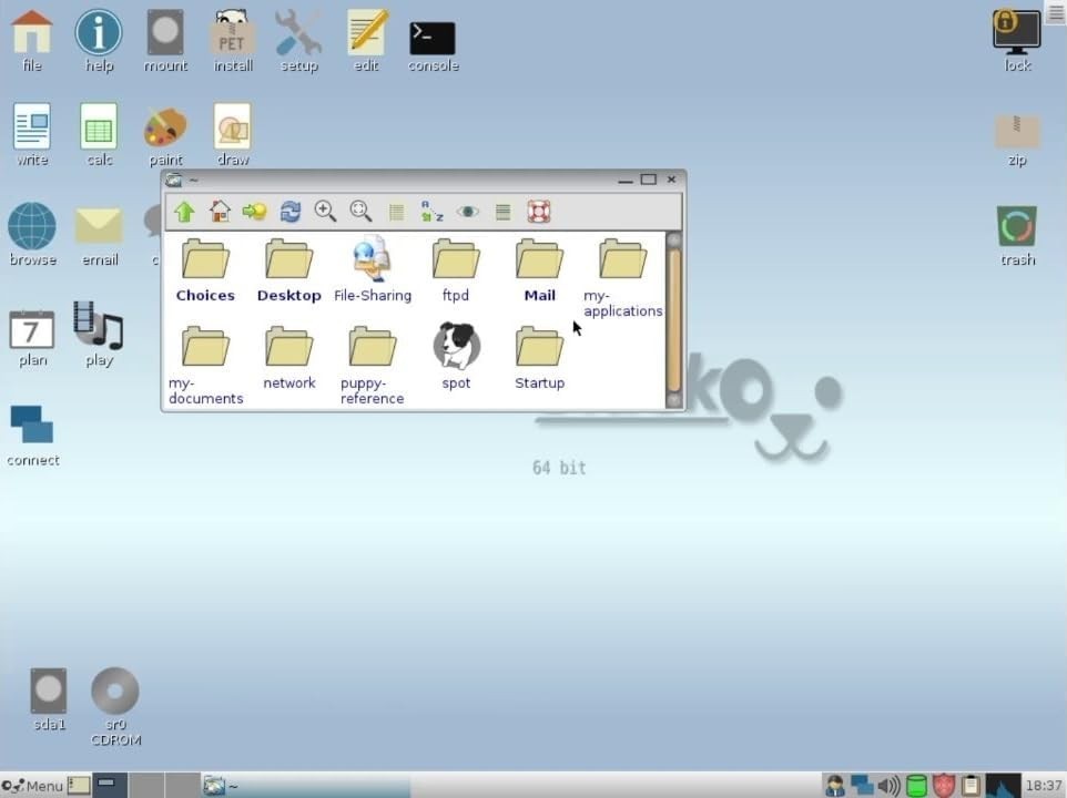 Latest New Release Puppy Linux Slacko Pup OS Operating System for PC on DVD