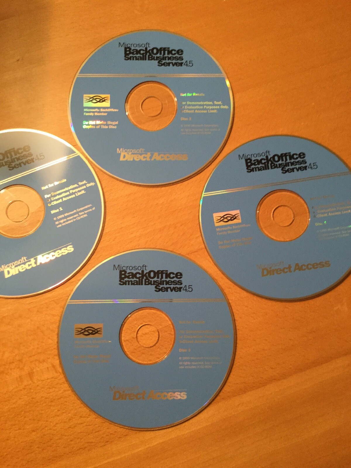 Brand New Microsoft Small Business Server 4.5. 4 Cds +key