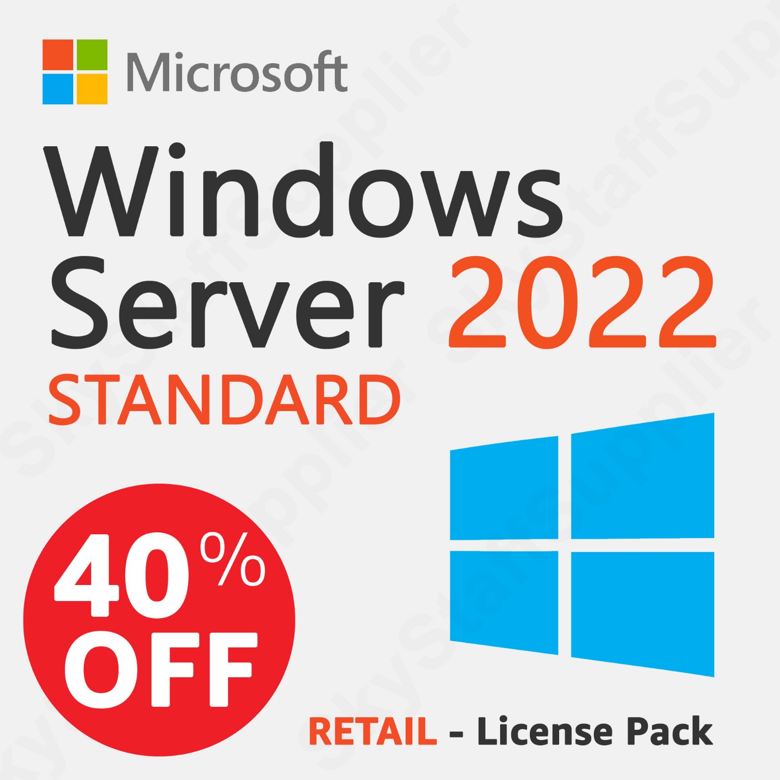 Windows Server 2022 x64 Bit STANDARD 24 CORE License Key + 10 ACCESS CALs