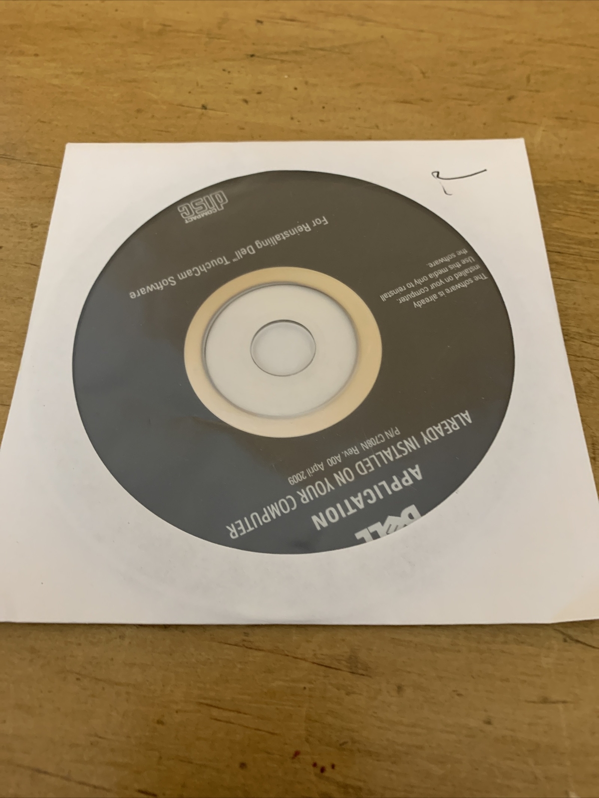 Dell Application Reinstall TouchCam Software 2009