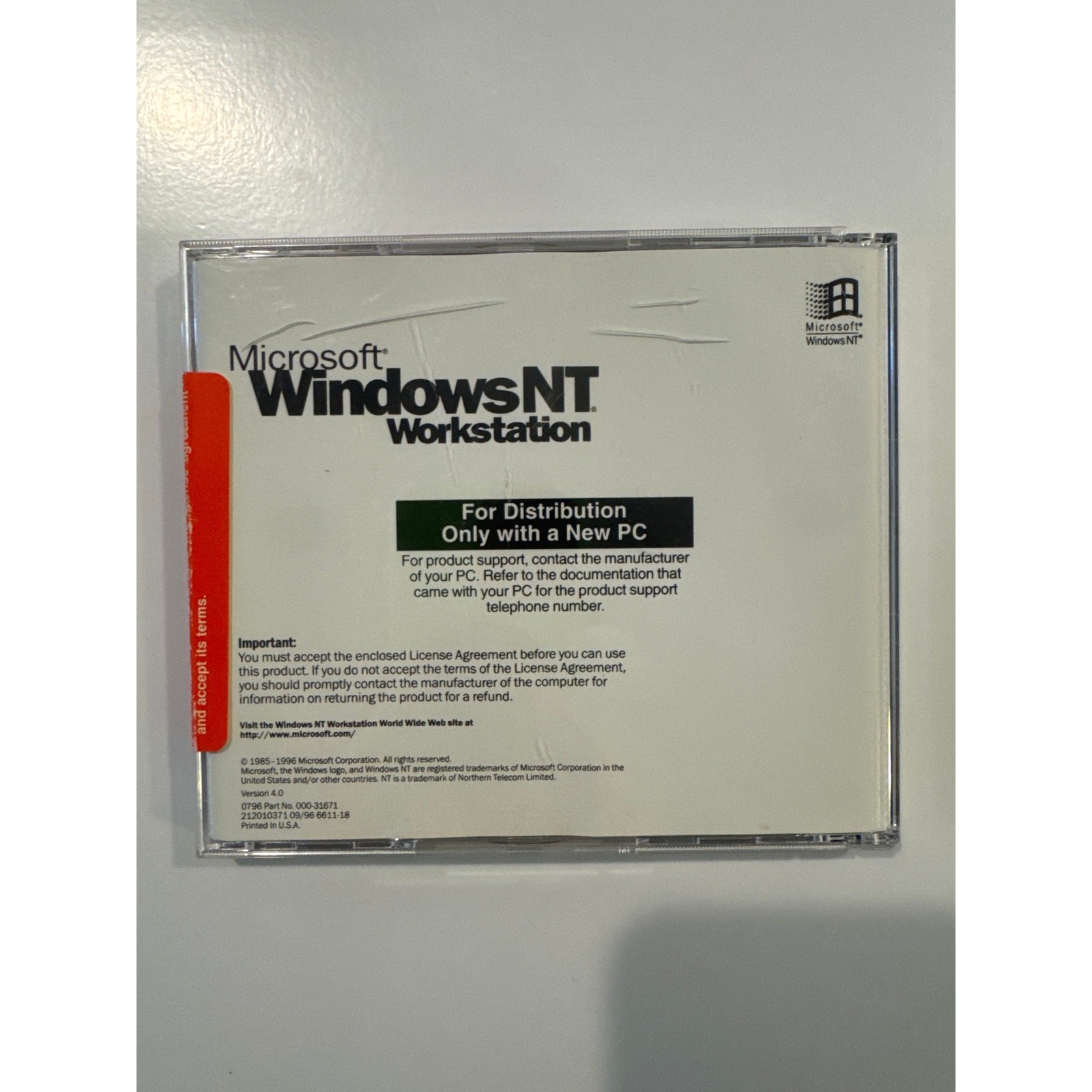 Microsoft WindowsNT Workstation