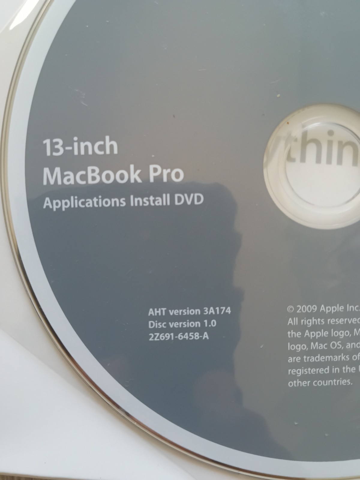 Apple MacBook Pro 13-inch OS X 10.6.3 Install & Applications DVD