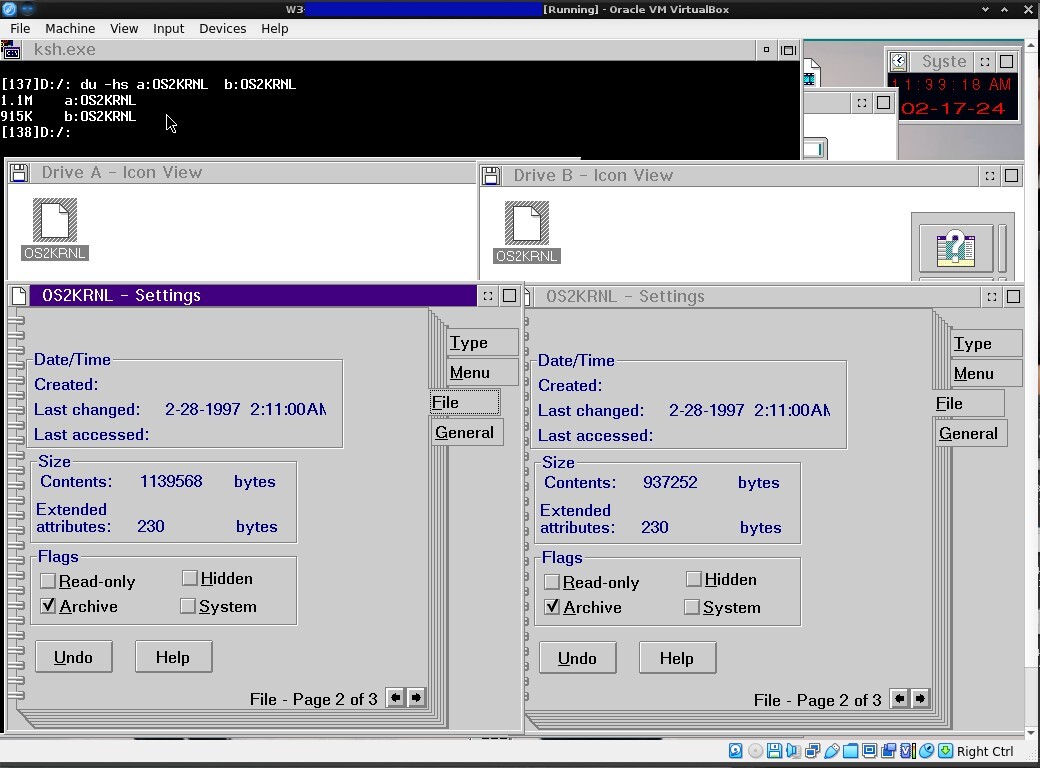 IBM OS/2 for Symmetrical Multiprocessing (SMP) v2.11 16 CPU/CORE kernel, HPFS386
