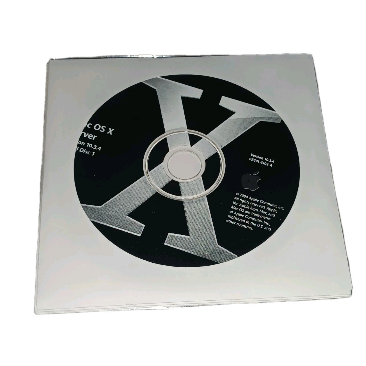 Genuine Apple Mac OS X 10.3.4 Server Install DVDs with Admin Tools Xcode Tools
