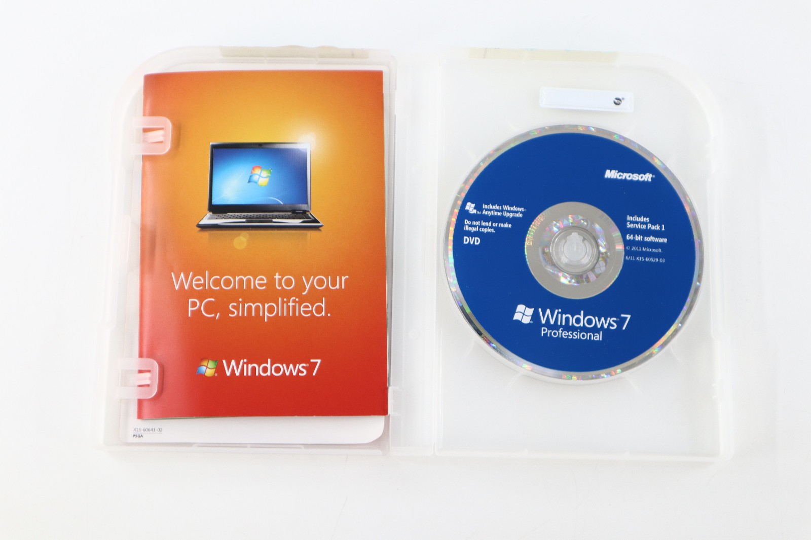 Microsoft Windows 7 Professional Full Retail Version 32 bit & 64 bit W/ Key