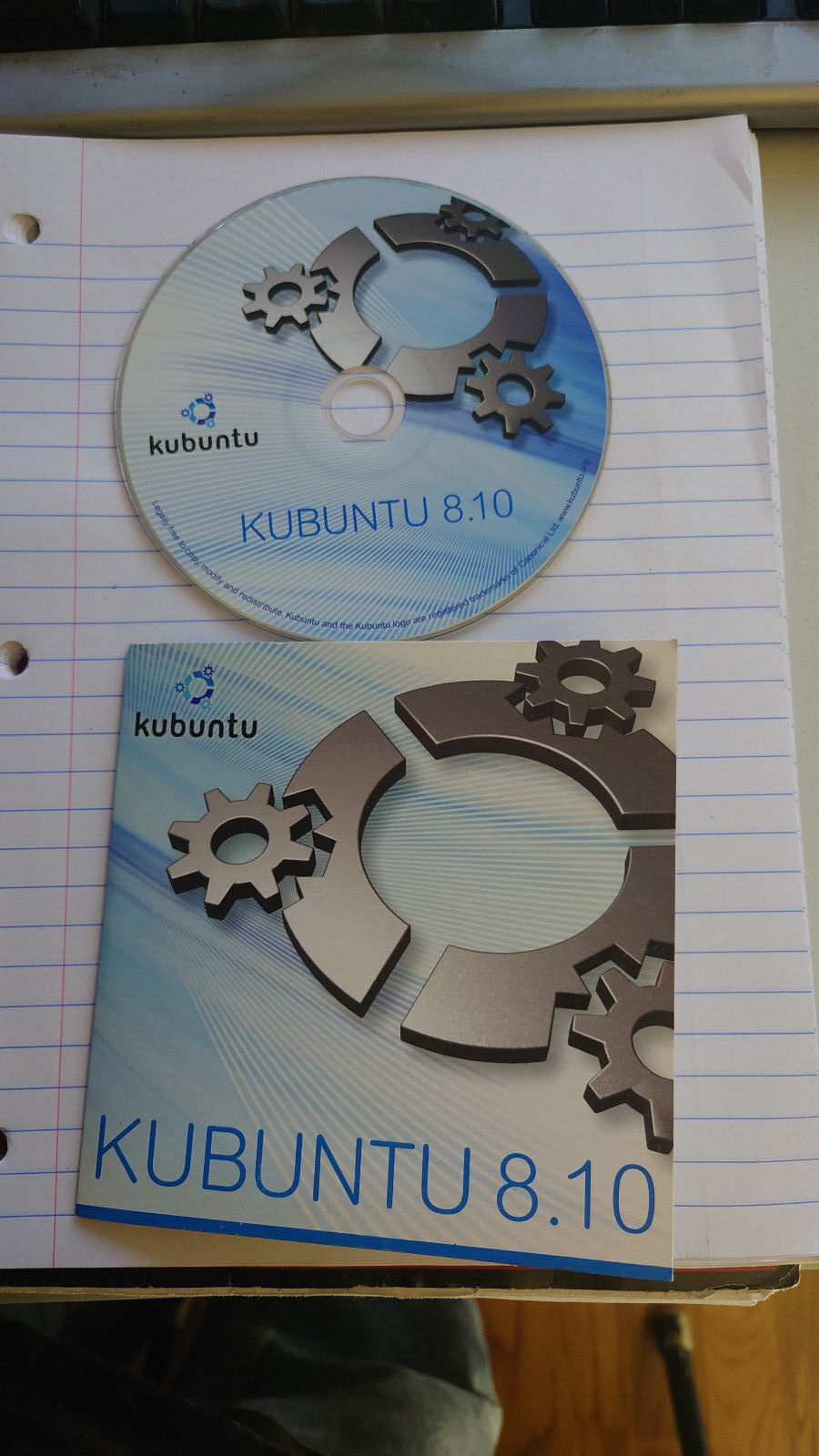 Rare Vintage Kubuntu Linux 8.10 Desktop Edition Official Live CD